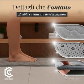 Tappeto Bagno Scendidoccia Memory Foam Antiscivolo