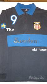 Polo manica lunga, taglia L, Sweden ski team