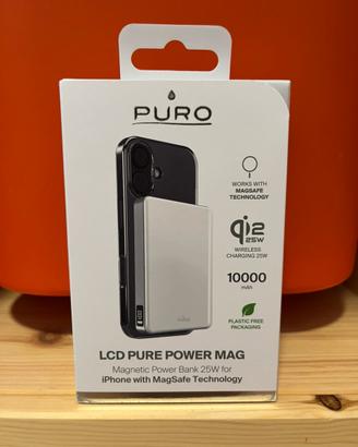 Power bank PURO Qi2.2 10000 mAh display LED  NUOVO