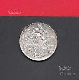 2 lire cinquantenario 1911