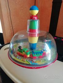 Trottola vintage anni 80 con trenino