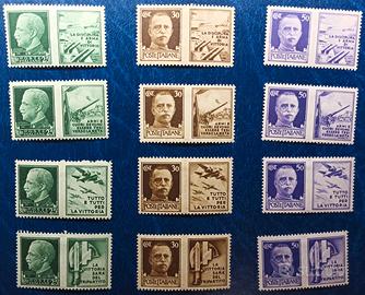 REGNO 1942 Serie imperiale con appendice di propag