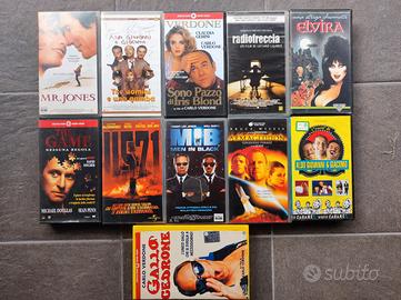 Lotto di 11 VHS originali generi misti 