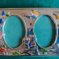 CORNICE PORTAFOTO DECORATA IN ARGENTO 925‰