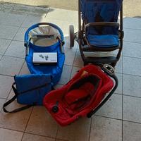 Trio passeggino, ovetto, culla