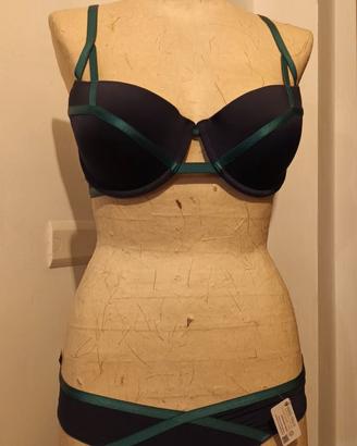 Costume mare donna bikini blue/verde