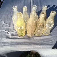lotto bottiglie coca cola vintage