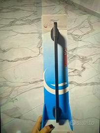 Porta asciugamani nero stelvio di gedy 60 cm