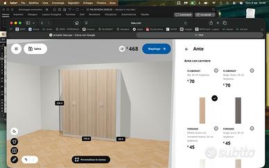 Armadio Ikea Pax 2 moduli