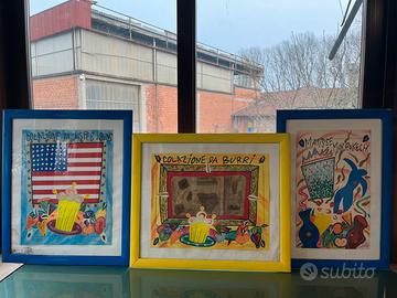 Quadri lotto di Serigrafie Bruno Donzelli