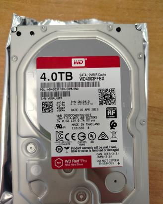 WD Red Pro 4TB NAS (WD4003FFBX) 7200RPM CMR