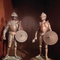 Statuette cavalieri in bronzo 