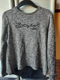Maglia ragazzina melange