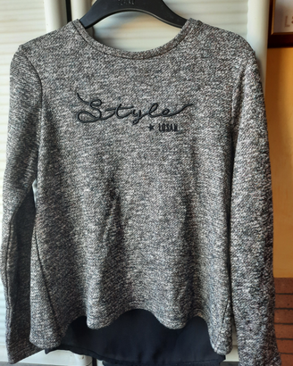 Maglia ragazzina melange