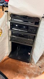 Impianto Stereo Hi-Fi Vintage con Rack