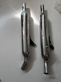 Scarichi originali Triumph Bonneville 2006.