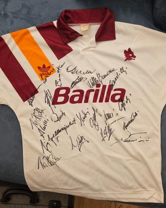 maglia roma 1993 1994 autografata