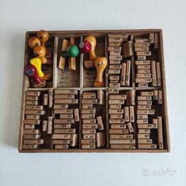 Francia Cassetto Legno 115 Timbri Anni 60 Vari Com