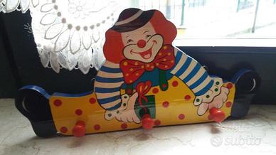 Attaccapanni Clown per cameretta bimbi