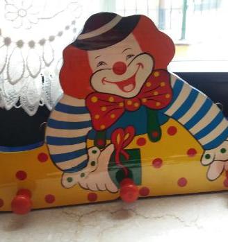 Attaccapanni Clown per cameretta bimbi