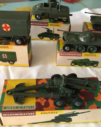 MODELLINI MILITARI POLITOYS ANNI 60'