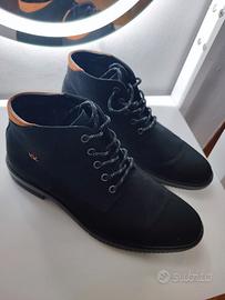 Stivale allacciato Uomo Nero Scarpe casual 43