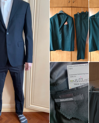 Abito Tagliatore nero in lana 48