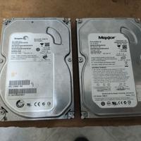 Lotto 2x HDD Hard Disk SATA 3,5" Seagate/Maxtor