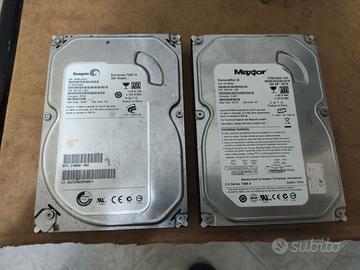 Lotto 2x HDD Hard Disk SATA 3,5" Seagate/Maxtor
