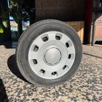 4 Cerchi Ferro, Copriruota e Gomme Fiat 500 175/65