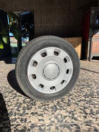 4 Cerchi Ferro, Copriruota e Gomme Fiat 500 175/65