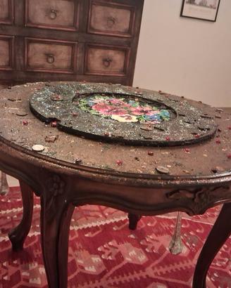 tavolo decorato vinta