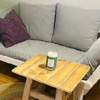 Divano letto futon + poltrone ikea