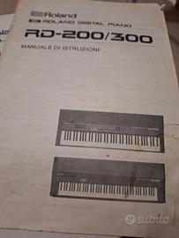 Manuale digital piano Roland RD-200/300 