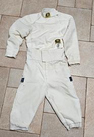 Tuta scherma Eurofencing 350NW e elmo PBT 1600N