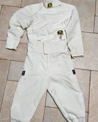 Tuta scherma Eurofencing 350NW e elmo PBT 1600N