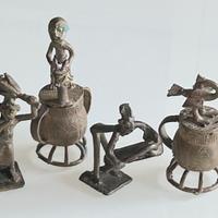 Statuetta in bronzo arte tribale africana