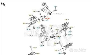 Supporto pedana Kawasaki Ninja ZX-6R 340031474