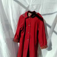 Impermeabile bordeaux da donna