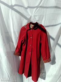 Impermeabile bordeaux da donna