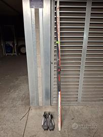 sci fondo, scarpe e racchette