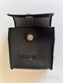 Custodia Vintage Minolta "C" in Pelle Nera