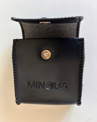 Custodia Vintage Minolta "C" in Pelle Nera