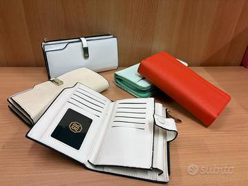 set 5 portafogli donna colorati