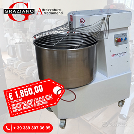 IMPASTATRICE spirale 50 KG 1 MOTORE 2 VELOCITÀ 3F