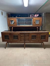 Credenza vintage anni ‘50 + vetrinetta coordinata