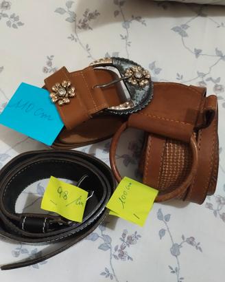 cinture in pelle di originale fattura, giovanili