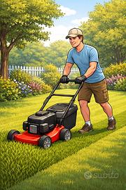 Giardiniere per taglio erba con