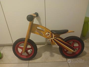 bicicletta senza pedali in legno decathlon 