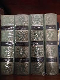LIBRI COLLANA UTET -  DANTE, BOCCACCIO, LEONARDO